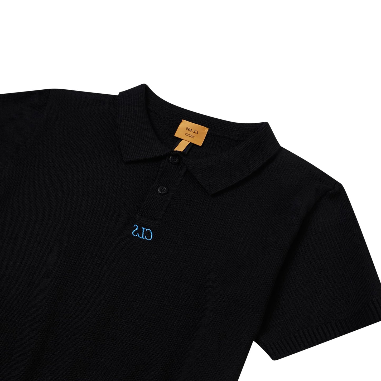 KNIT POLO CLASS "MINI CLS" BLACK