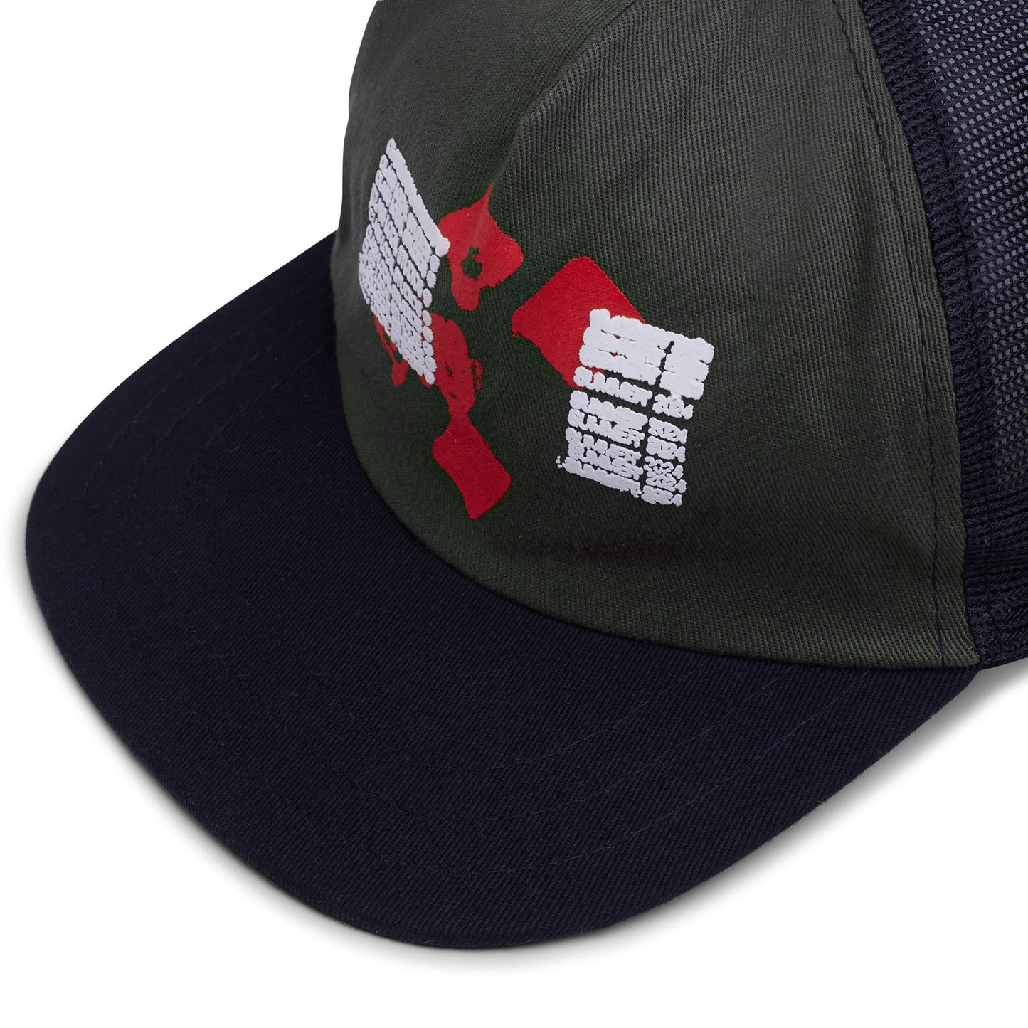 TRUCKER HAT CLASS " ICE STAMP" GREEN & BLACK