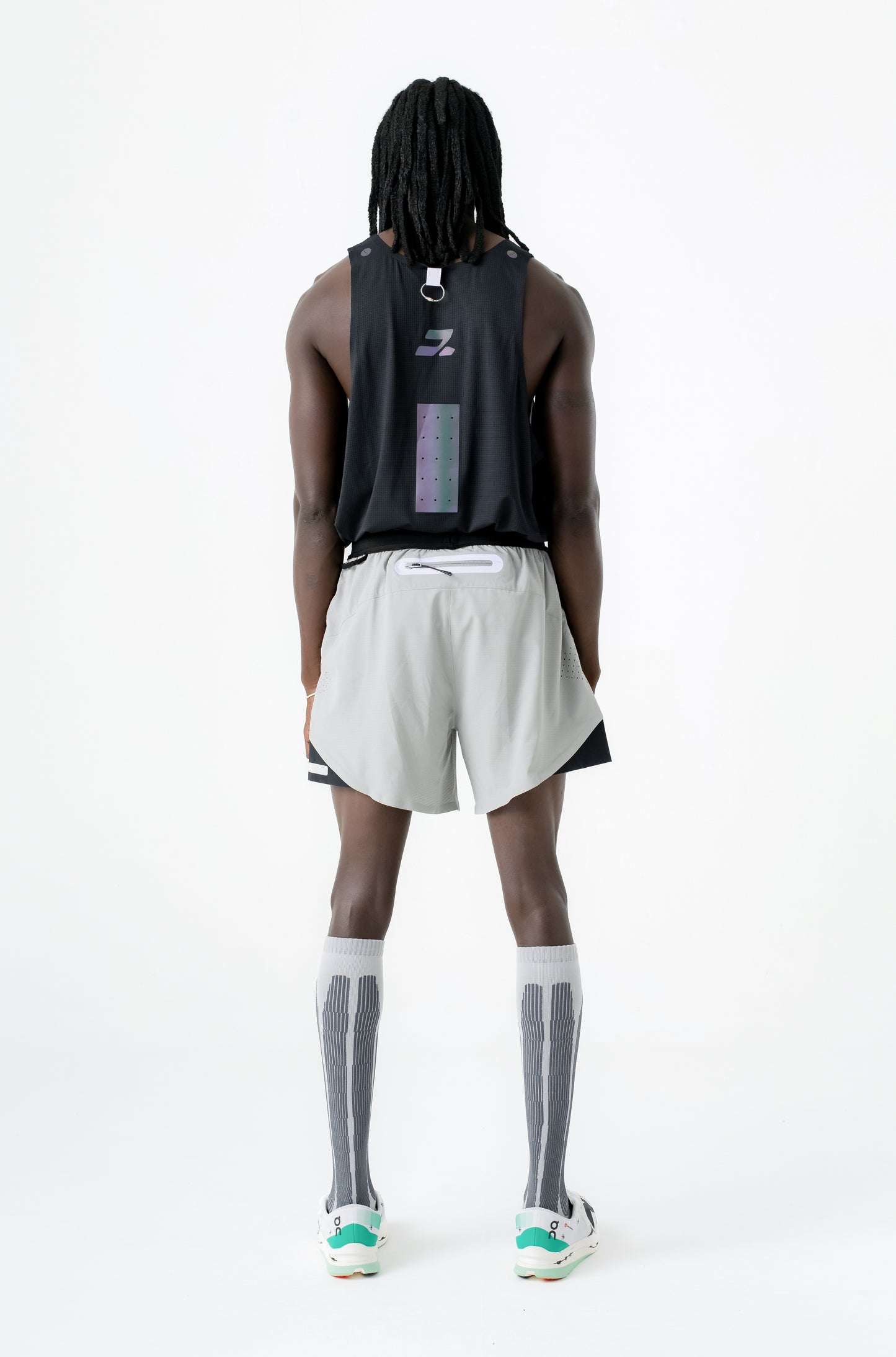 DT2 FLECKS SEAMLESS SHORTS TITANIUM