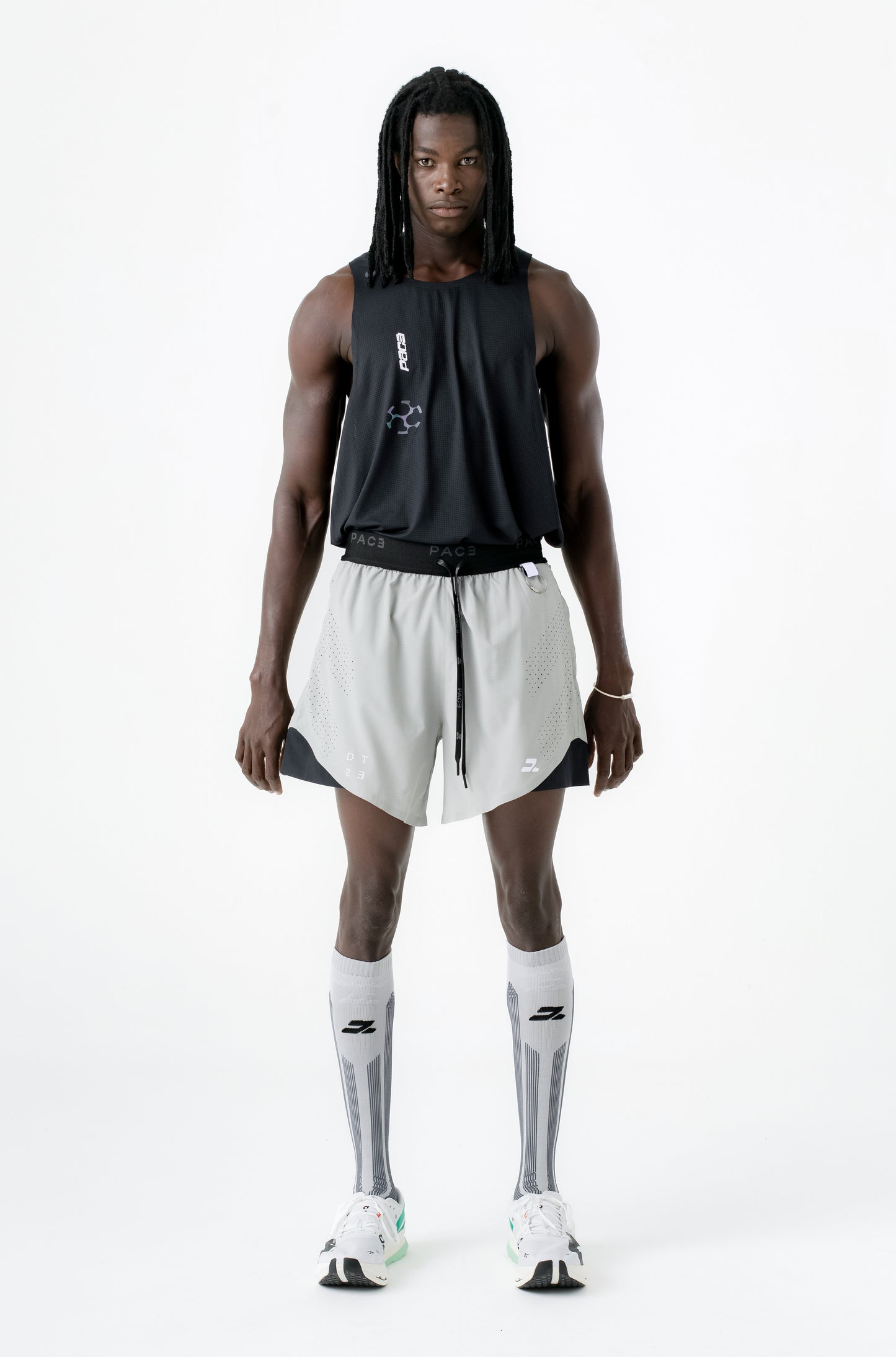 DT2 FLECKS SEAMLESS SHORTS TITANIUM