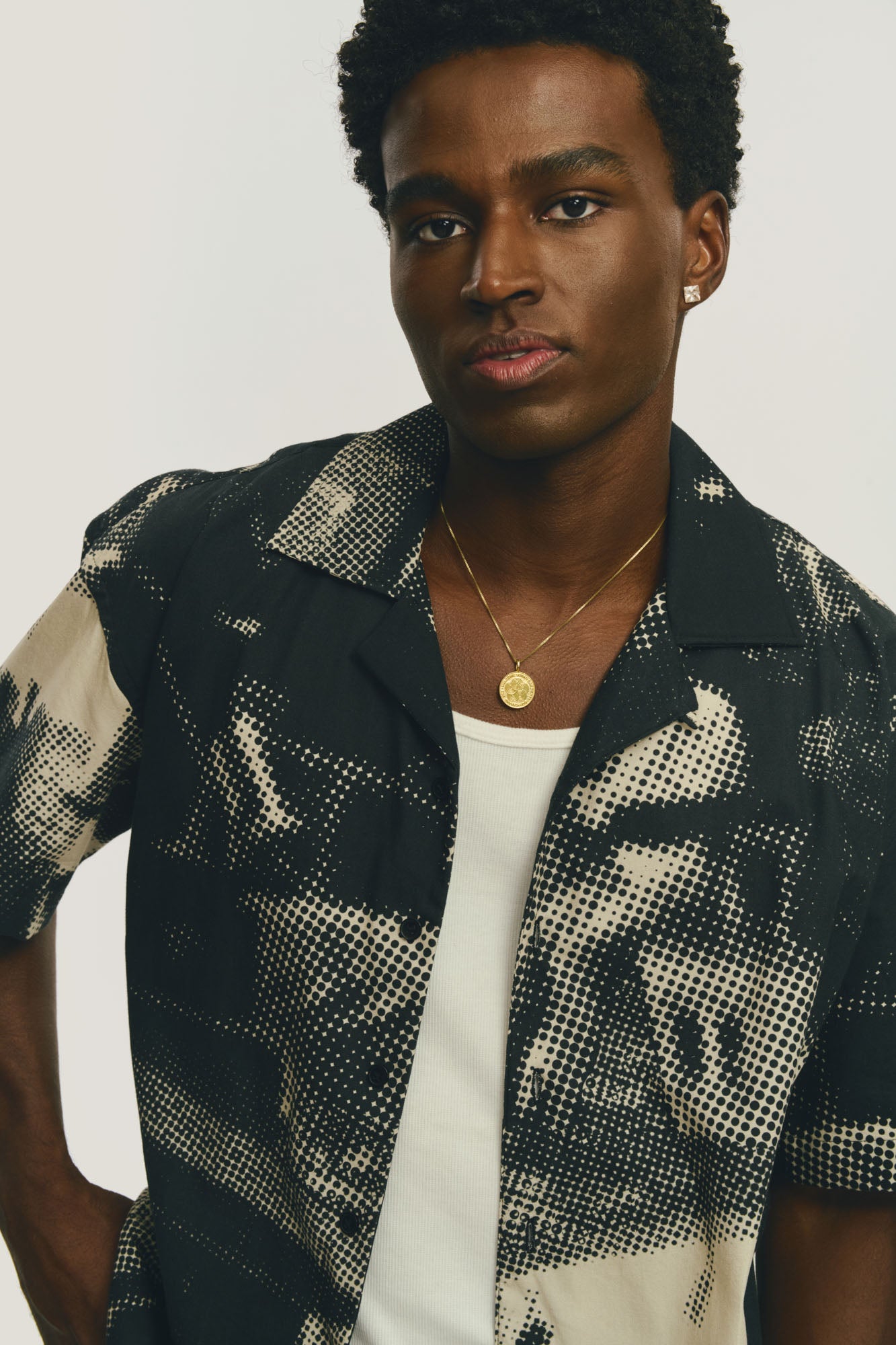 Camisa Roxy - Preto e Off White