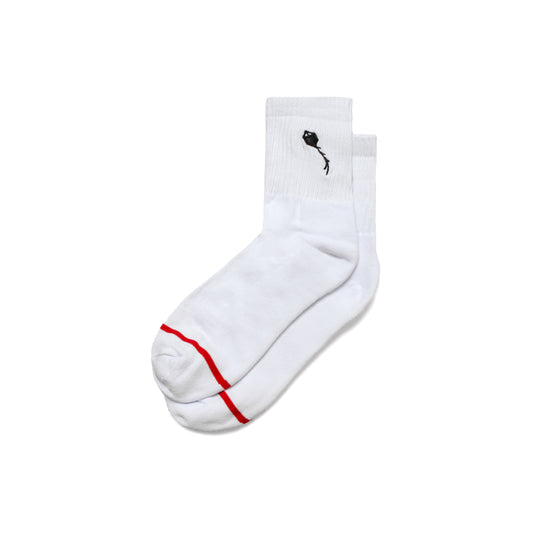 Ribbed Socks "Pipa" White