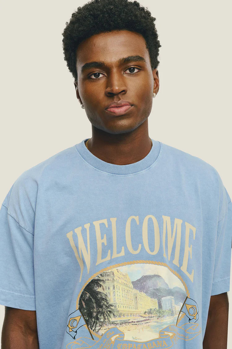 T-shirt Souvenir - Azul Stoned