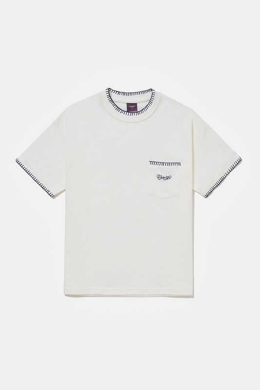 Embroided Premium Tshirt - Off-White