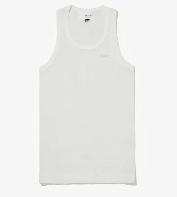 TANK TOP WAFFLE KNIT OFF WHITE
