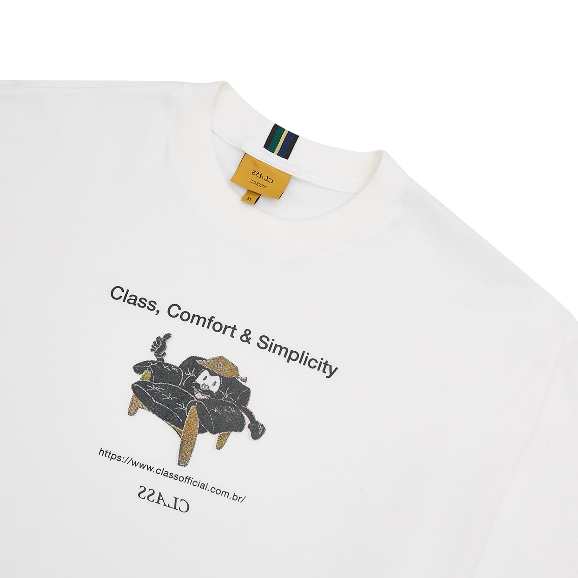 T-SHIRT CLASS "COMFORT & SIMPLICITY" OFF-WHITE