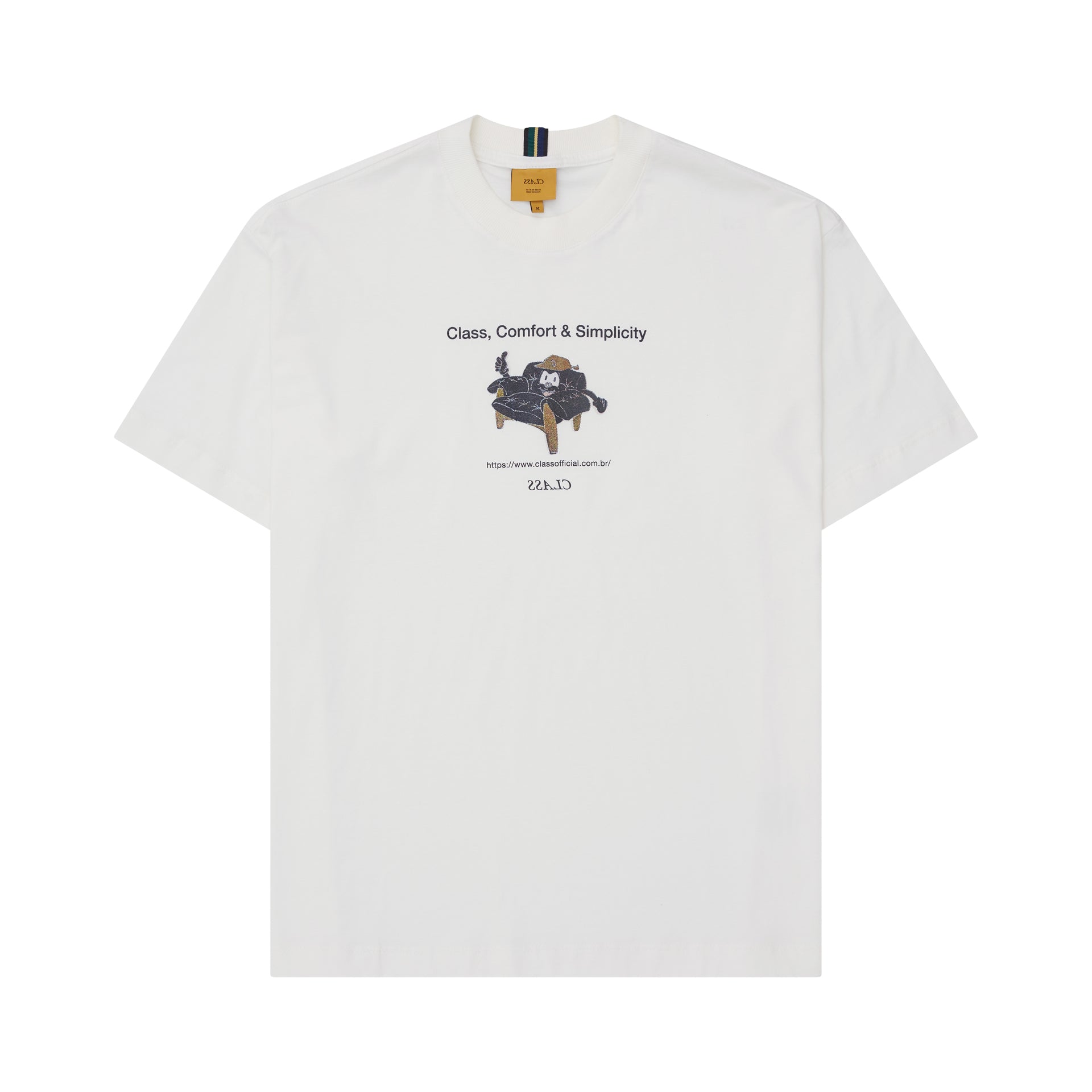T-SHIRT CLASS "COMFORT & SIMPLICITY" OFF-WHITE