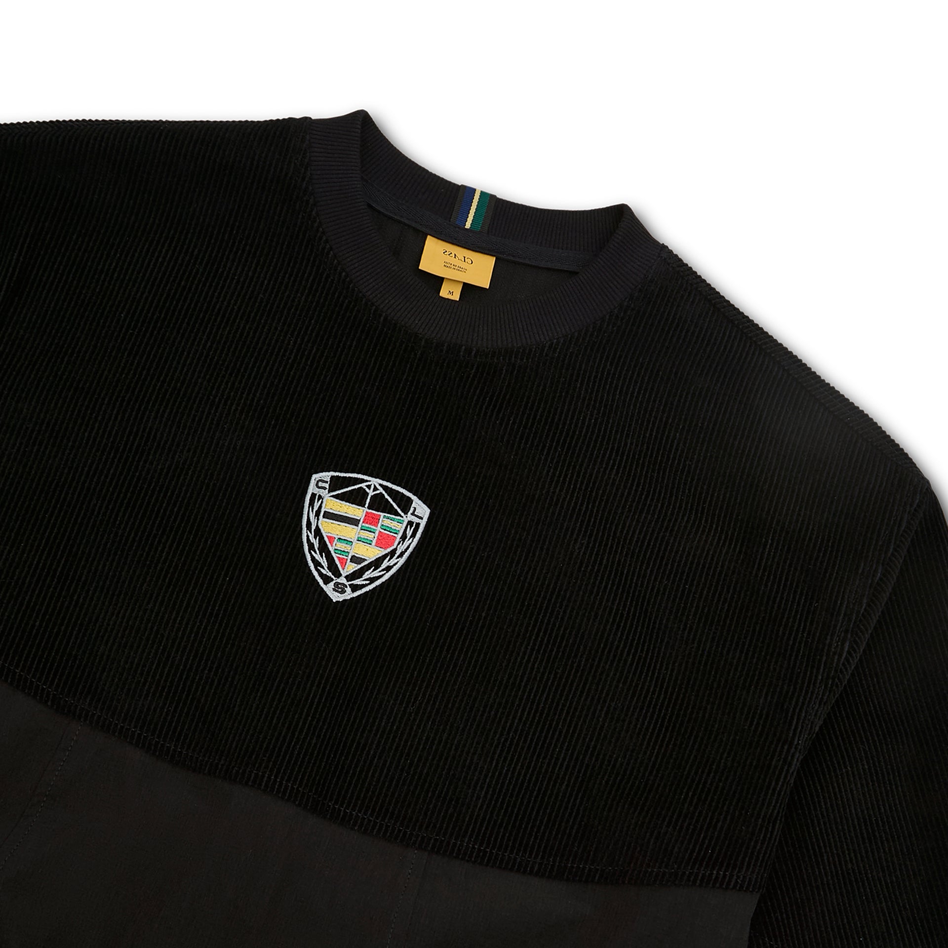 LONGSLEEVE JERSEY CORDUROY CLASS "SUPER CAR" BLACK
