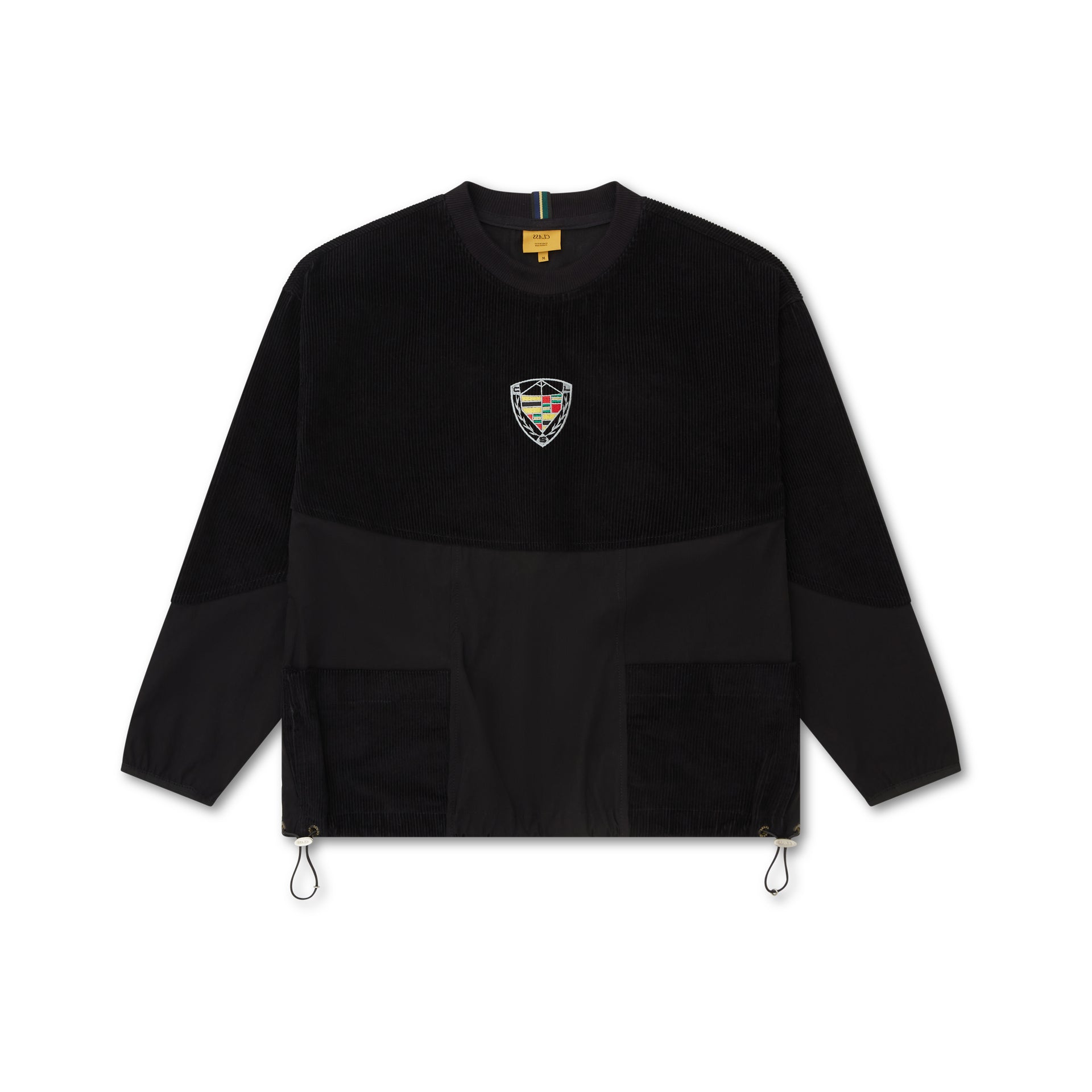 LONGSLEEVE JERSEY CORDUROY CLASS "SUPER CAR" BLACK