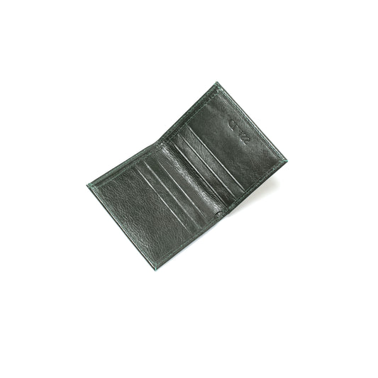 LEATHER WALLET "CLASS INVERSO" GREEN