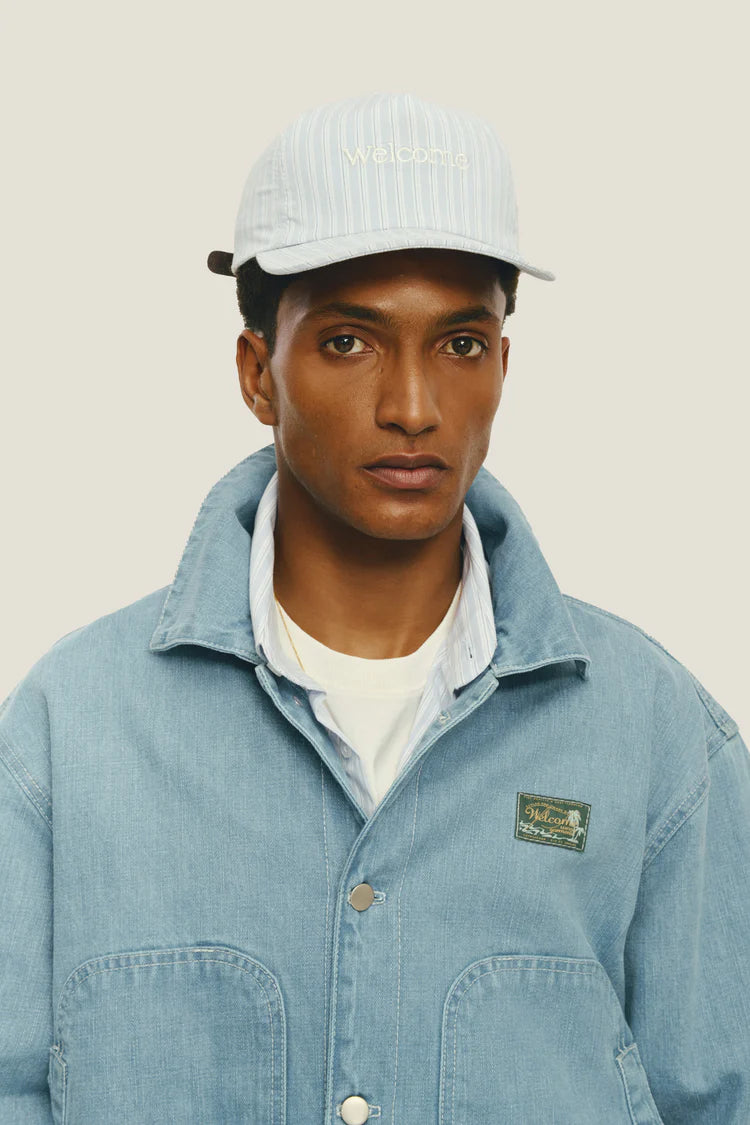 Boné Listrado - Azul