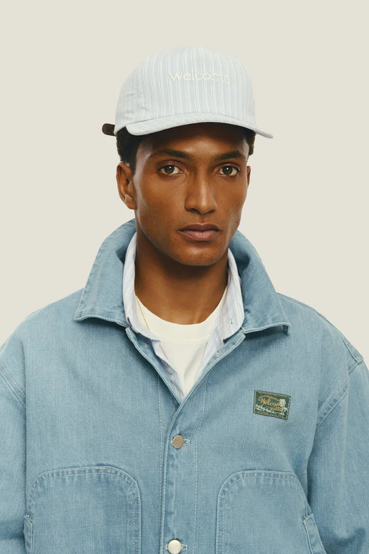 Boné Listrado - Azul