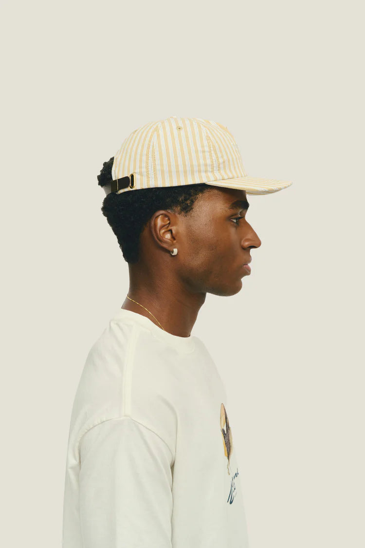 Boné Listrado - Amarelo