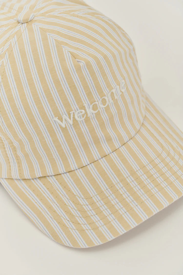 Boné Listrado - Amarelo