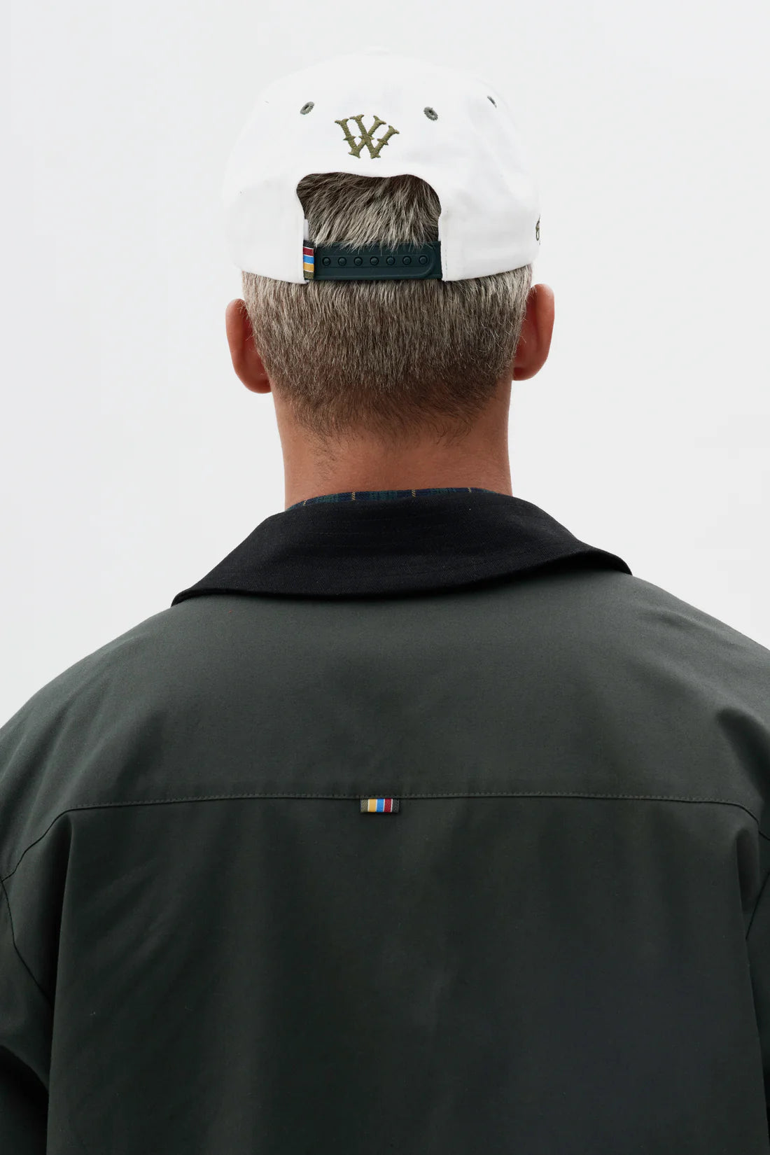Boné Yankee - Off White e Verde