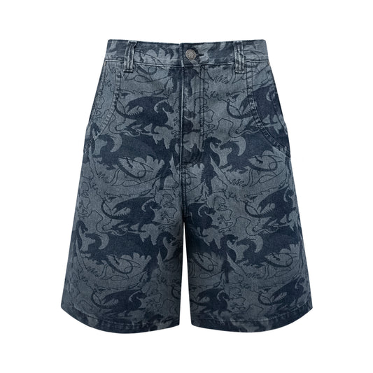 BERMUDA JEANS DRAGON CAMO