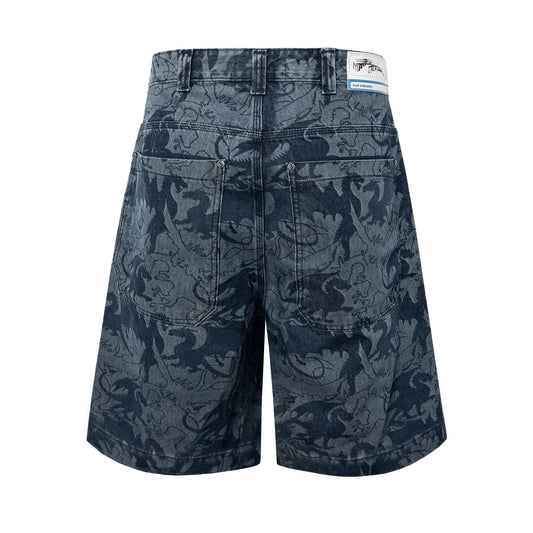 BERMUDA JEANS DRAGON CAMO