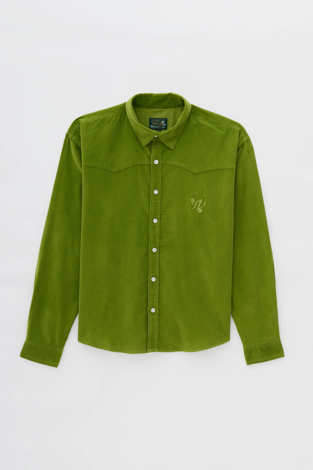 Camisa Overshirt Veludo Cotele ML - Verde