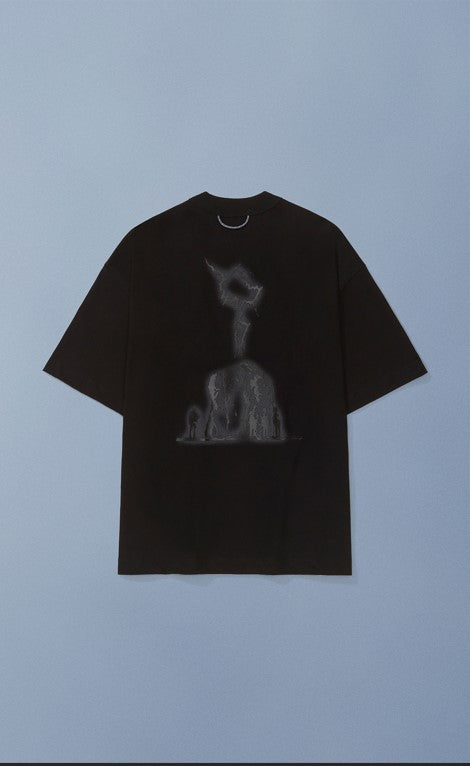 CAMISETA QC ARQUEÓLOGOS BOXY PRETO