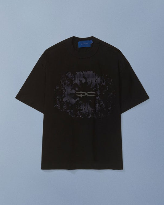 CAMISETA QC CODE BOXY PRETO