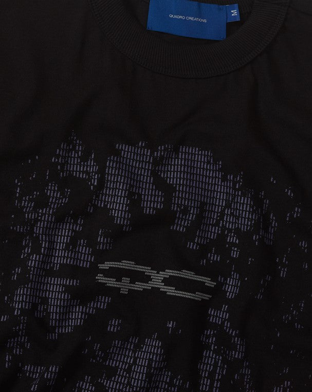 CAMISETA QC CODE BOXY PRETO