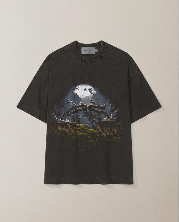 CAMISETA QC FORMIGAS BOXY STONED PRETO