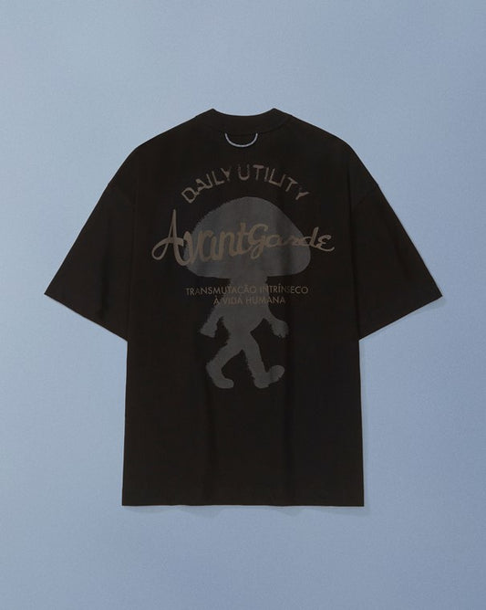 CAMISETA QC DAILY COGU BOXY PRETO