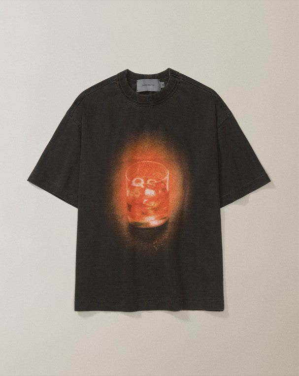 CAMISETA QC NEGRONI BOXY STONED PRETO