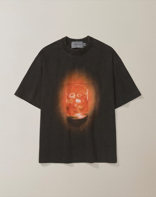 CAMISETA QC NEGRONI BOXY STONED PRETO