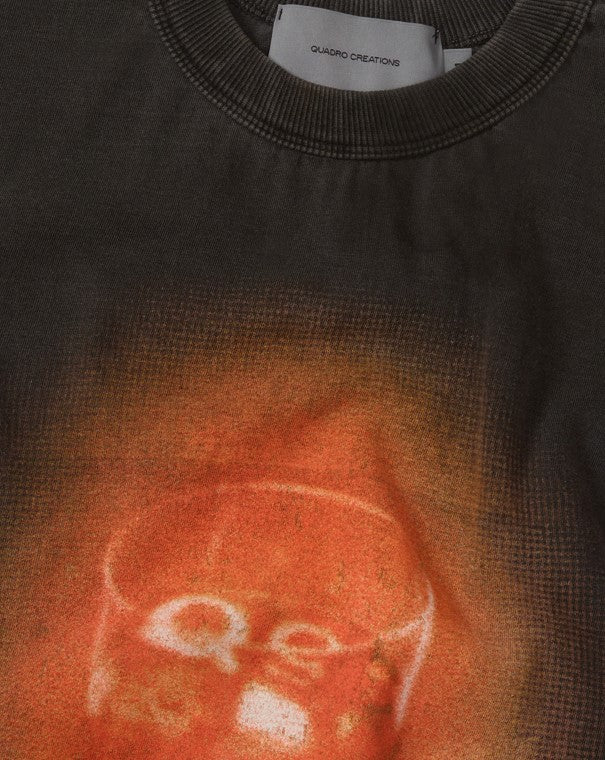 CAMISETA QC NEGRONI BOXY STONED PRETO