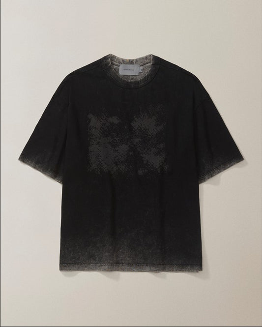 CAMISETA QC PARTÍCULAS BOXY STONED PRETO