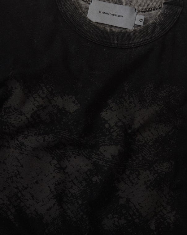 CAMISETA QC PARTÍCULAS BOXY STONED PRETO