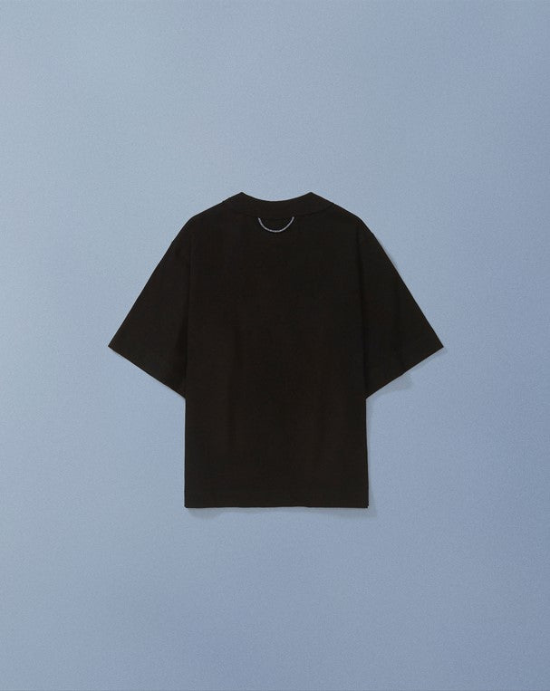 CAMISETA QC SOL EM S.A. BABY TEE PRETO