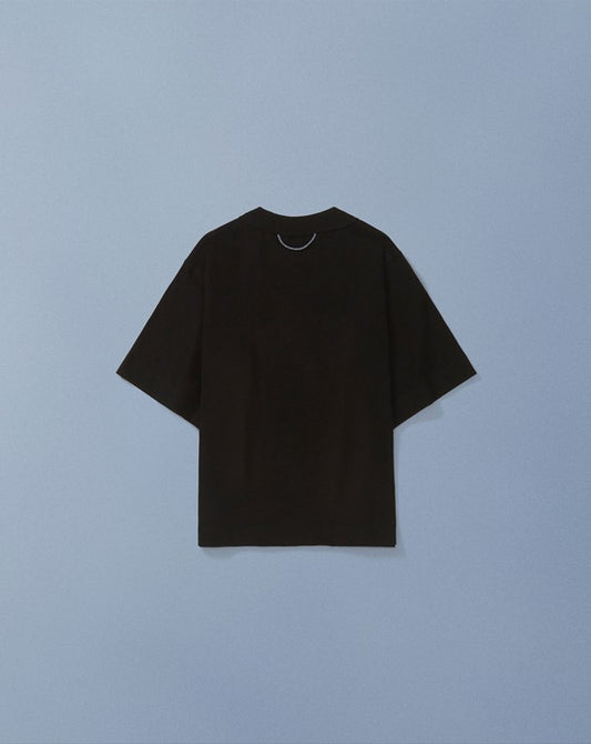 CAMISETA QC SOL EM S.A. BABY TEE PRETO