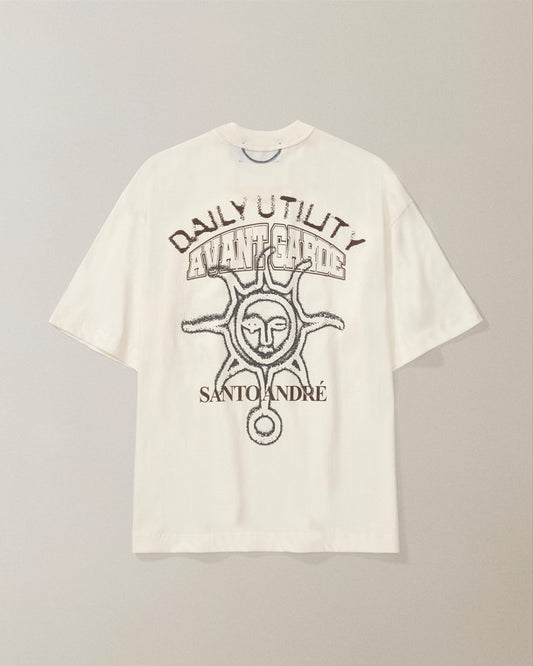 CAMISETA QC SOL EM S.A. BOXY OFF WHITE