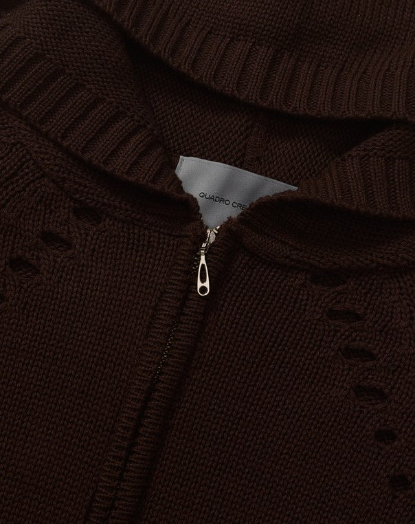 TRICÔ EXECS ZIP MARROM