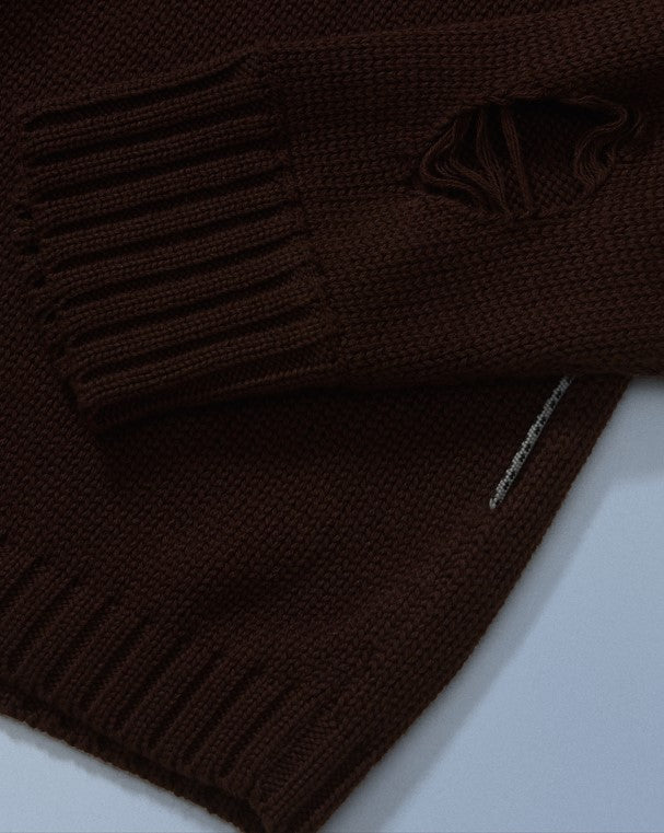 TRICÔ EXECS ZIP MARROM