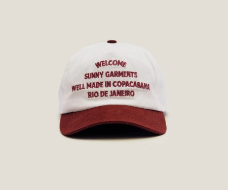 Boné Sunny Garments - Off White e Vinho