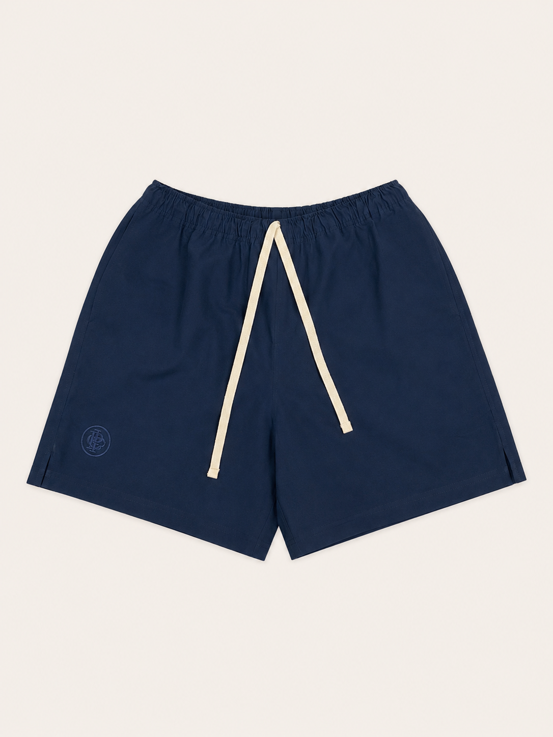 Shorts Sarja Elástico - Azul Marinho