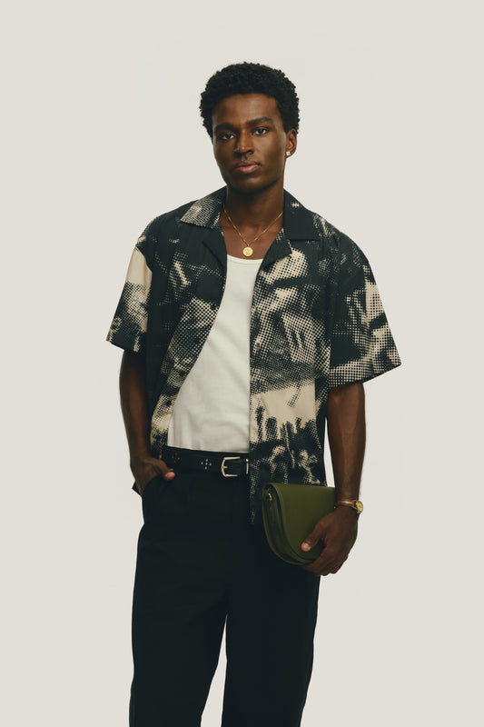 Camisa Roxy - Preto e Off White