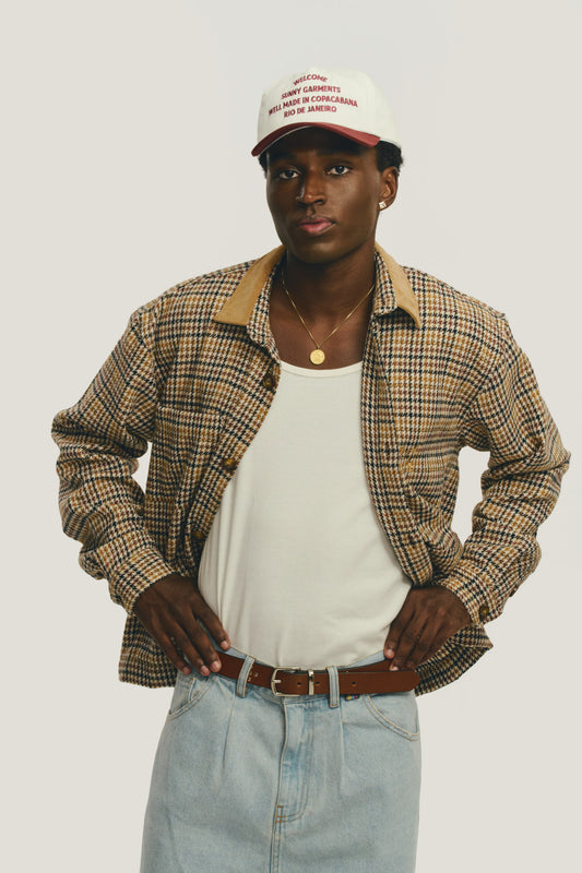 Boné Sunny Garments - Off White e Vinho