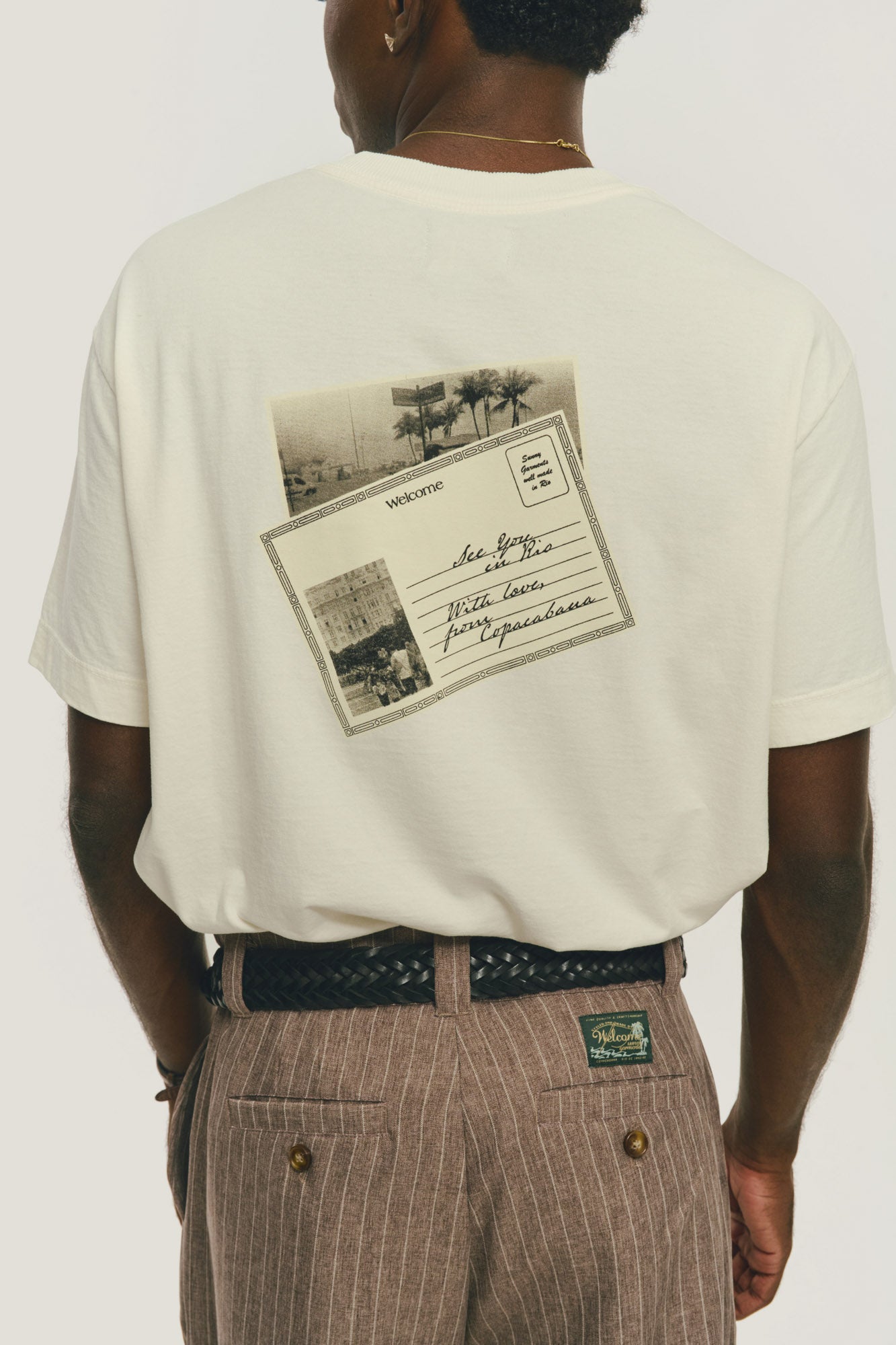 T-Shirt Regular Fit Postal - Off White