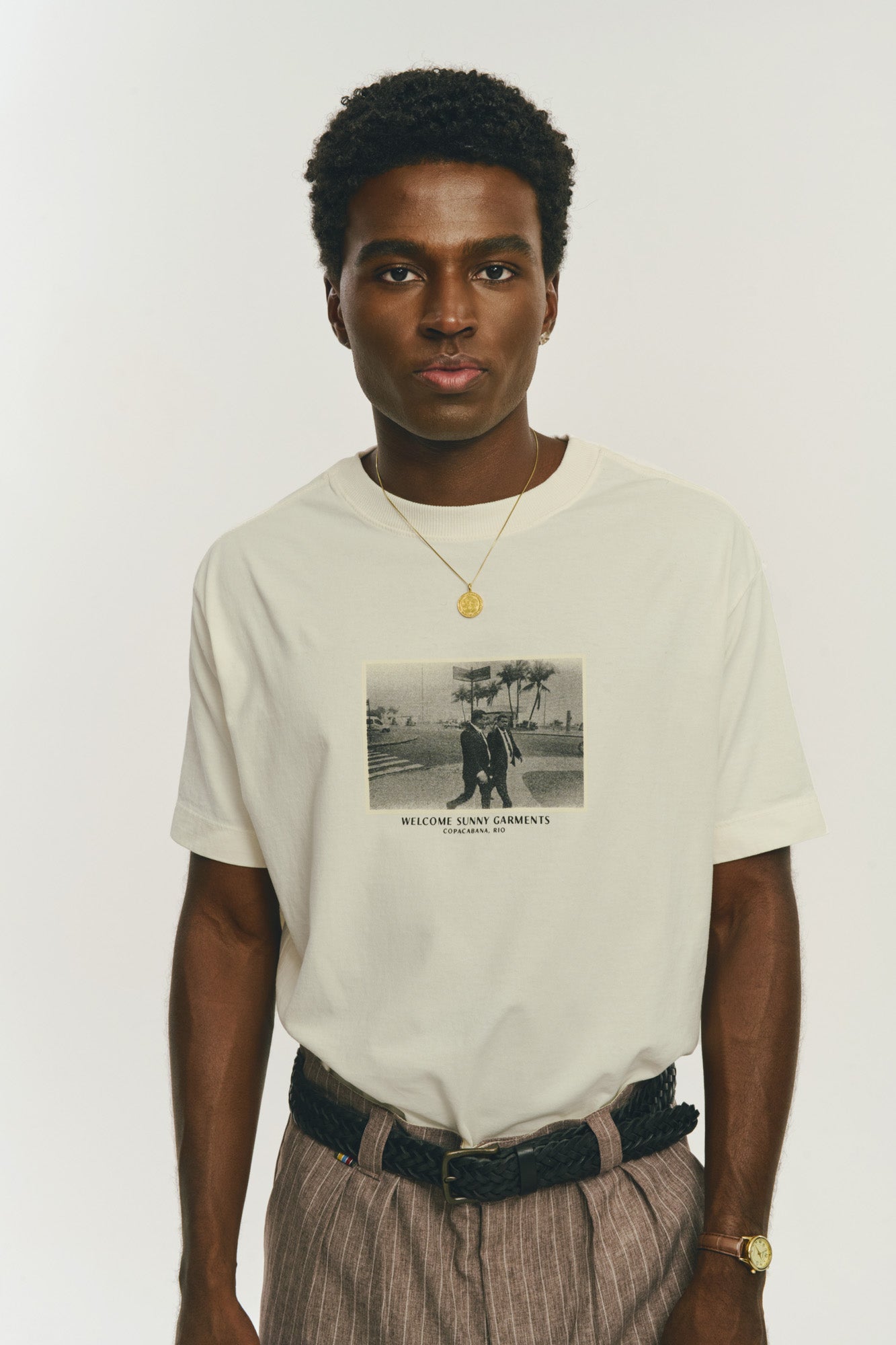 T-Shirt Regular Fit Postal - Off White