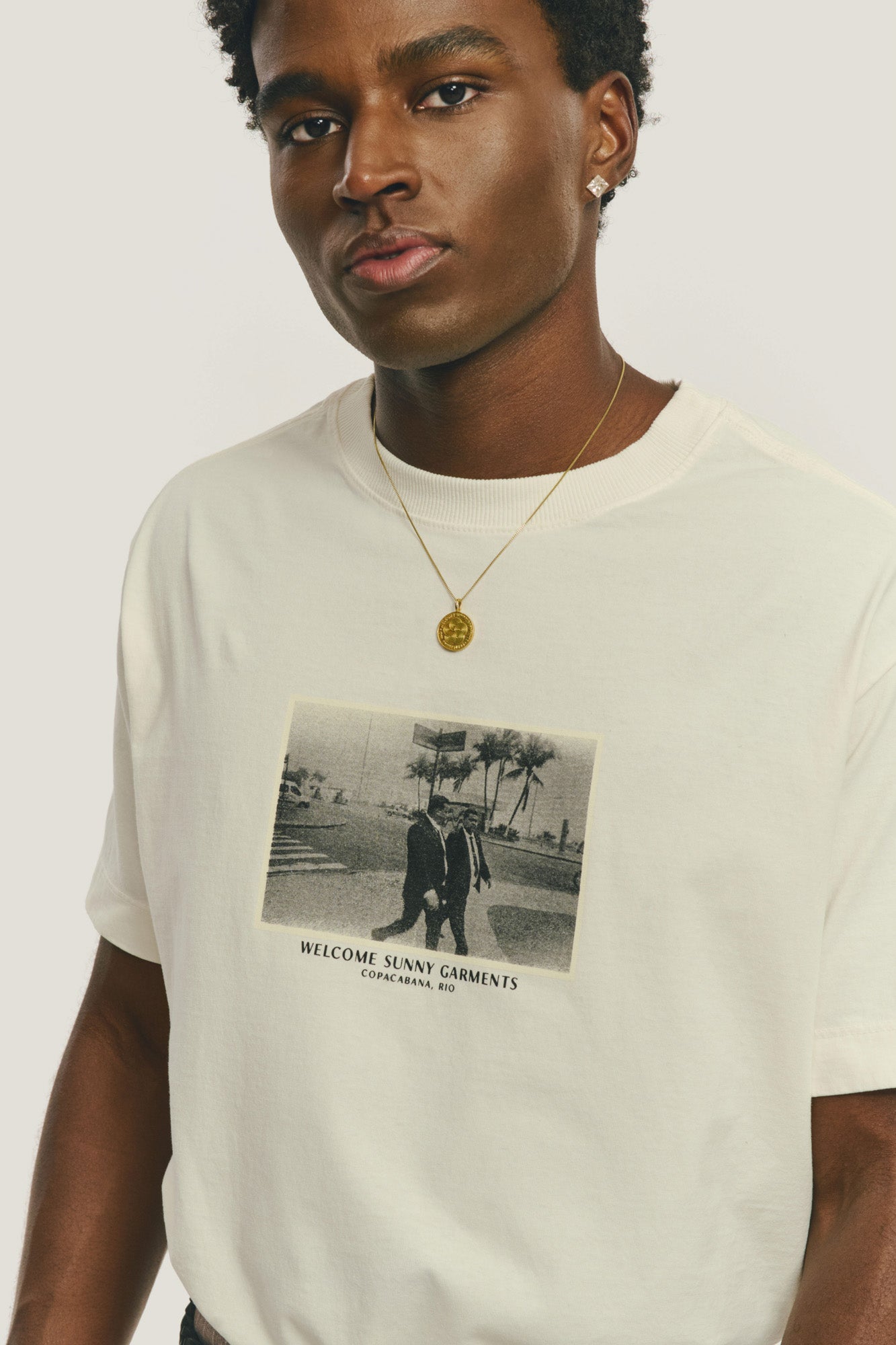 T-Shirt Regular Fit Postal - Off White