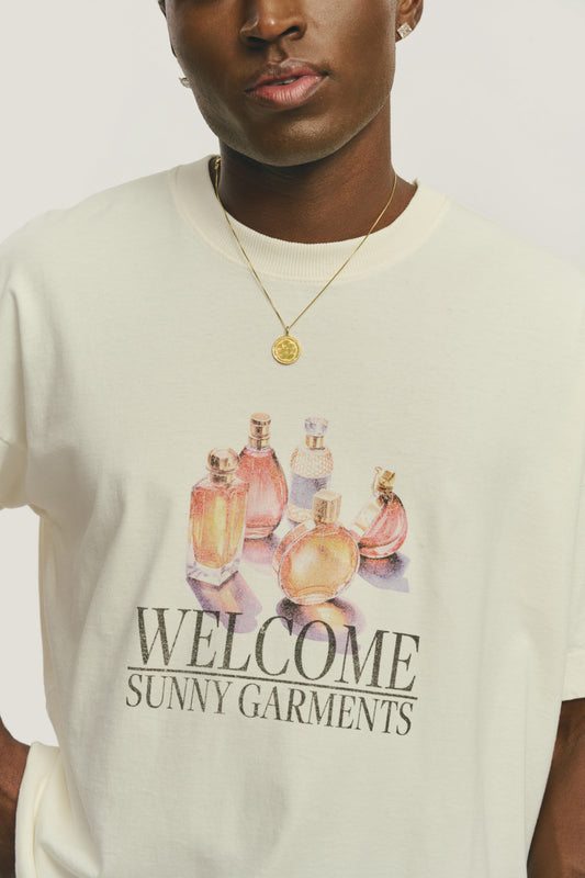 T-Shirt Boxy Fit Fragance - Off White