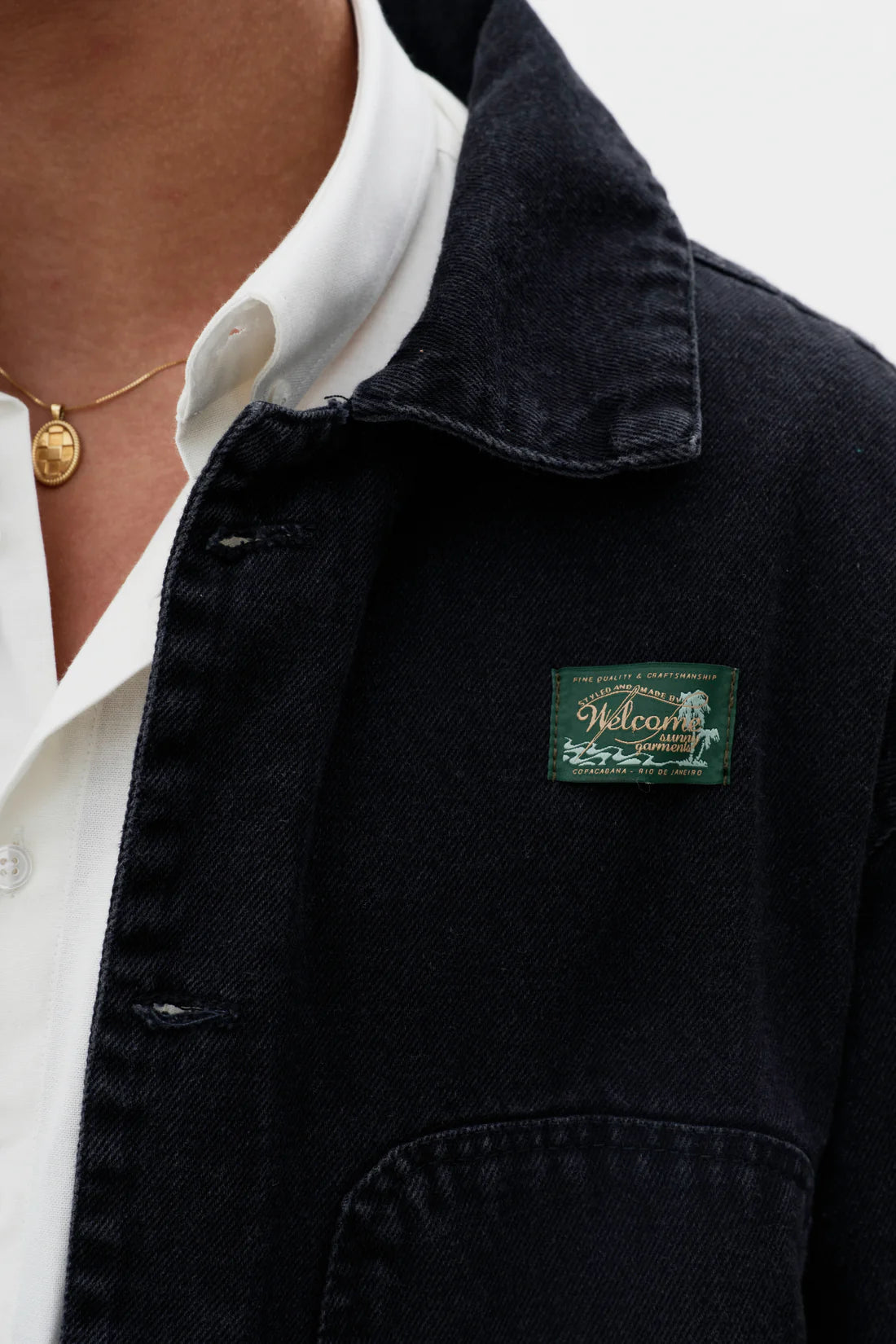 Jaqueta Jeans Mariner - Preta
