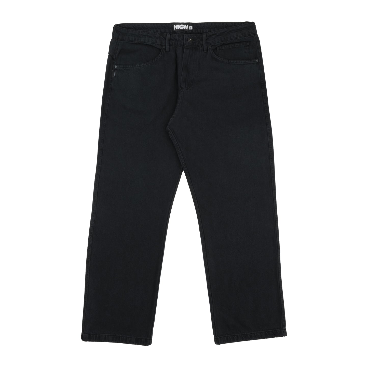 Jeans Pants Logo Line Black
