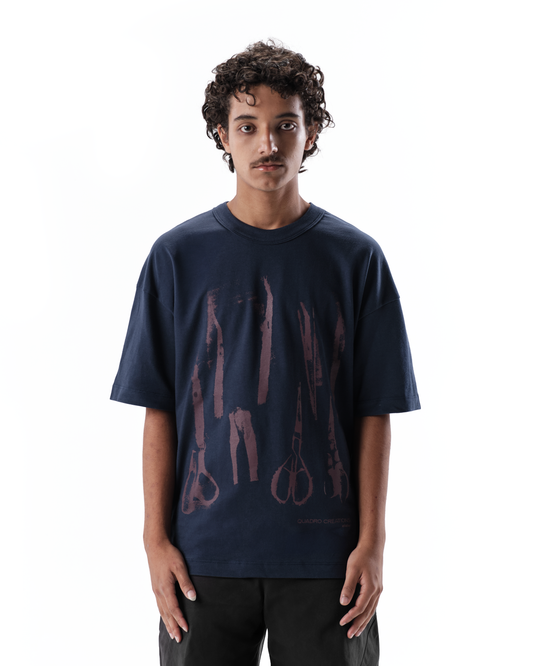 QC ATELIER NAVY BLUE T-SHIRT