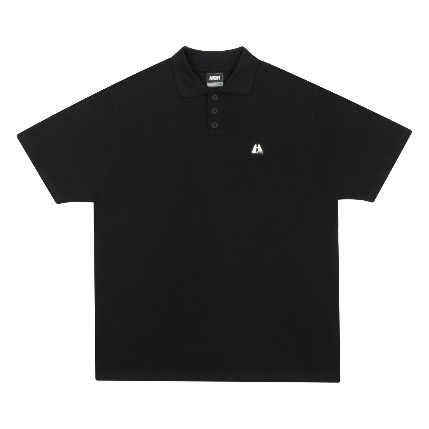 Polo Shirt Logo Line Black