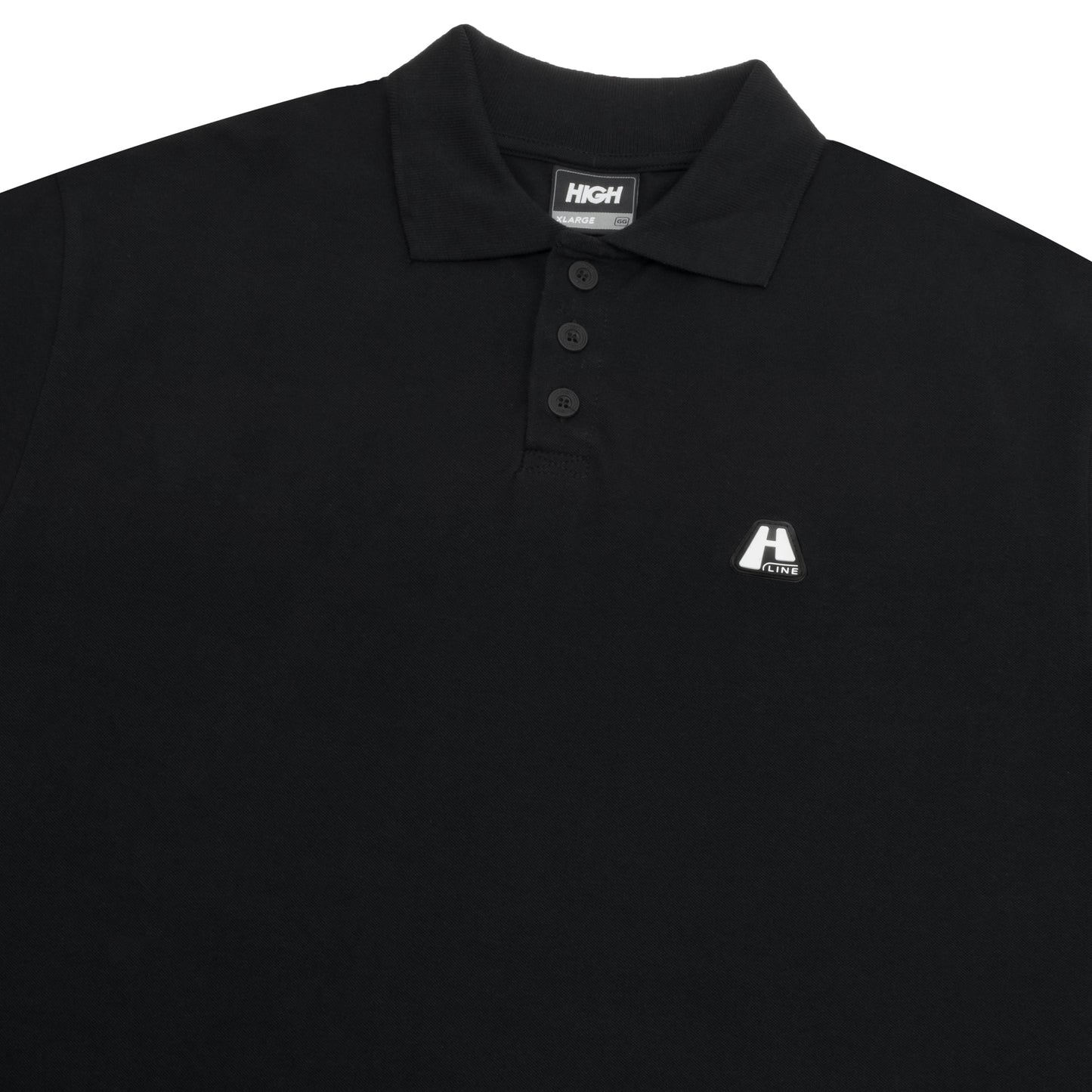 Polo Shirt Logo Line Black